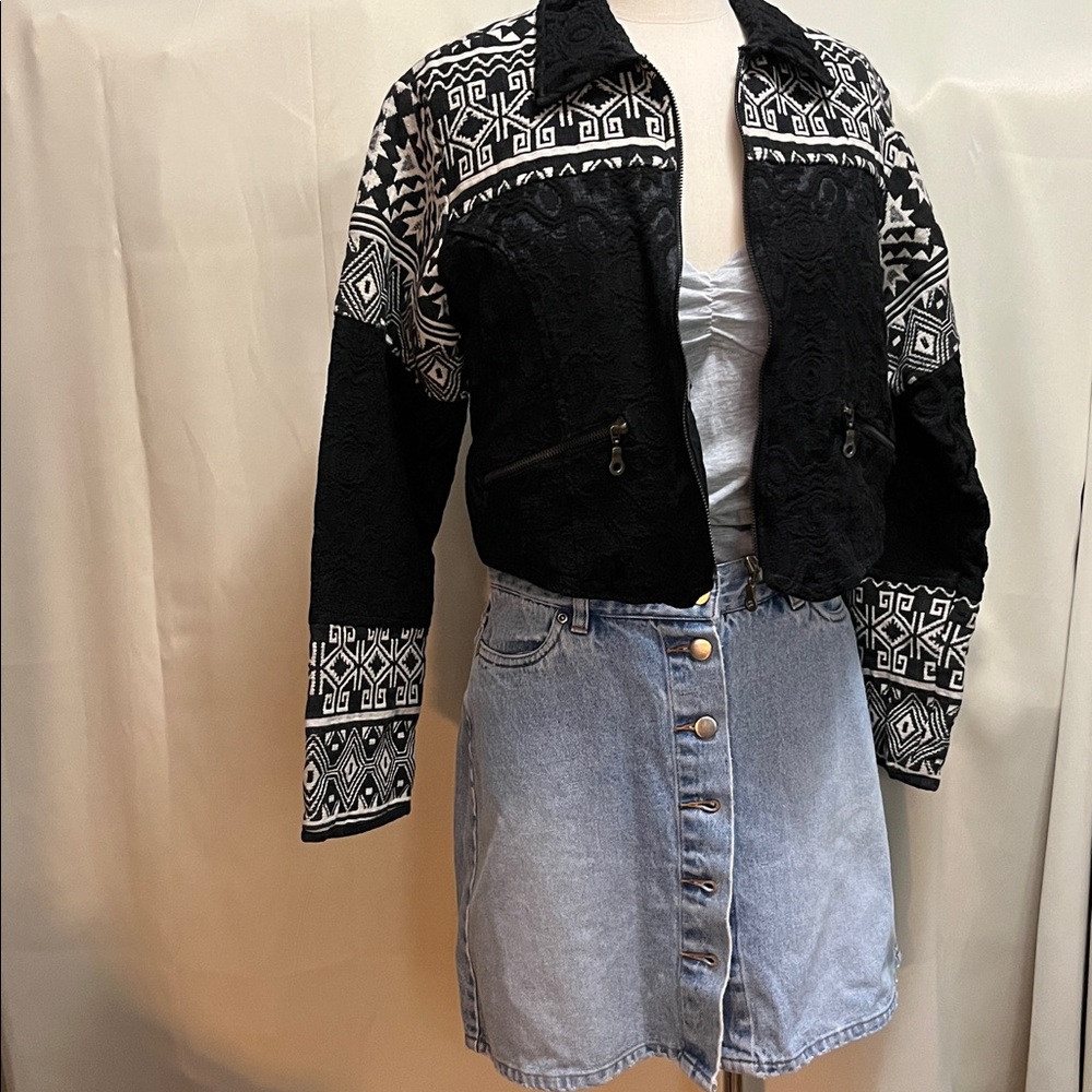 Passports by Pier 1 Imports Vintage Decorative Textured Jacket